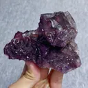 Natural Purple Cubic Fluorite comes from Henan,China 105*80*45MM - image 2