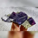 Natural Purple Cubic Fluorite comes from Inner Mongolia,China 120*45*40MM - image 2