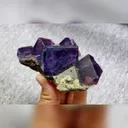 Natural Purple Cubic Fluorite comes from Inner Mongolia,China 120*45*40MM - image 3