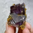 Natural Purple Cubic Fluorite comes from Inner Mongolia,China  30*40*30MM - image 2