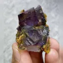 Natural Purple Cubic Fluorite comes from Inner Mongolia,China  30*40*30MM - image 1