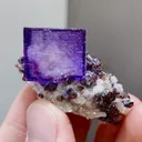 Natural Purple Cubic Fluorite comes from Tennessee, United States 20*35*25MM - image 3