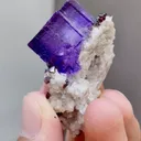 Natural Purple Cubic Fluorite comes from Tennessee, United States 20*35*25MM - image 2