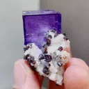 Natural Purple Cubic Fluorite comes from Tennessee, United States 20*35*25MM - image 1