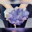 Natural Purple Cubic Fluorite comes from Xianghualing,Hunan 160*110*50MM - image 1