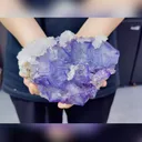 Natural Purple Cubic Fluorite comes from Xianghualing,Hunan 160*110*50MM - image 3