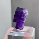Natural Purple Cubic Fluorite comes from Xinjiang,China 27*15*20MM - image 3