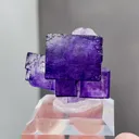Natural Purple Cubic Fluorite comes from Xinjiang,China 27*15*20MM - image 1
