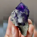 Natural Purple Cubic Fluorite comes from Xinjiang,China 35*55*25MM - image 4