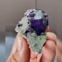 Natural Purple Cubic Fluorite comes from Xinjiang,China 35*55*25MM - image 2