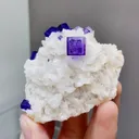 Natural Purple Cubic Fluorite comes from Xinjiang,China 60*50*35MM - image 2