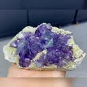 Natural Purple Cubic Fluorite comes from Yaogangxian,Hunan 140*85*30MM - image 2
