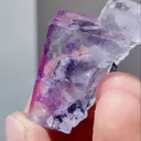 Natural Purple Cubic Fluorite comes from Yaogangxian,Hunan 19*22*35MM - image 2