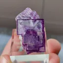 Natural Purple Cubic Fluorite comes from Yaogangxian,Hunan 20*30*20MM - image 4