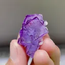 Natural Purple Cubic Fluorite comes from Yaogangxian,Hunan 20*40*25MM - image 3
