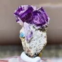 Natural Purple Cubic Fluorite comes from Yaogangxian,Hunan 25*15*35MM - image 1