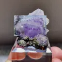 Natural Purple Cubic Fluorite comes from Yaogangxian,Hunan 25*25*20MM - image 1