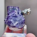 Natural Purple Cubic Fluorite comes from Yaogangxian,Hunan 35*30*25MM - image 3