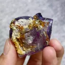 Natural Purple Cubic Fluorite comes from Yaogangxian,Hunan 35*35*30MM - image 4