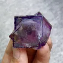 Natural Purple Cubic Fluorite comes from Yaogangxian,Hunan 35*35*30MM - image 1
