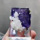 Natural Purple Cubic Fluorite comes from Yaogangxian,Hunan 35*45*30MM - image 1