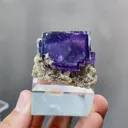 Natural Purple Cubic Fluorite comes from Yaogangxian,Hunan 35*45*30MM - image 5