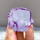 Natural Purple Cubic Fluorite comes from Yaogangxian,Hunan 40*35*25MM - image 2