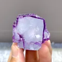 Natural Purple Cubic Fluorite comes from Yaogangxian,Hunan 40*35*25MM - image 1