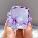 Natural Purple Cubic Fluorite comes from Yaogangxian,Hunan 40*35*25MM - image 3