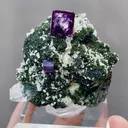 Natural Purple Cubic Fluorite comes from Yaogangxian,Hunan 50*25*40MM - image 2