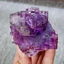 Natural Purple Cubic Fluorite comes from Yaogangxian,Hunan 50*55*40MM - image 1