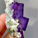 Natural Purple Cubic Fluorite comes from Yaogangxian,Hunan 55*20*20MM - image 3