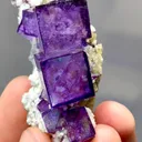 Natural Purple Cubic Fluorite comes from Yaogangxian,Hunan 55*20*20MM - image 2