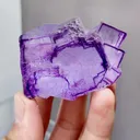 Natural Purple Cubic Fluorite comes from Yaogangxian,Hunan 60*40*30MM - image 1