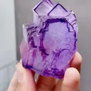 Natural Purple Cubic Fluorite comes from Yaogangxian,Hunan 60*40*30MM - image 3