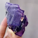 Natural Purple Cubic Fluorite comes from Yaogangxian,Hunan 60*60*45MM - image 3