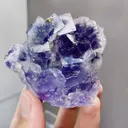 Natural Purple Cubic Fluorite comes from Yaogangxian,Hunan 65*45*55MM - image 3