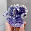 Natural Purple Cubic Fluorite comes from Yaogangxian,Hunan 65*45*55MM - image 2