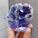 Natural Purple Cubic Fluorite comes from Yaogangxian,Hunan 65*45*55MM - image 4