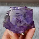 Natural Purple Cubic Fluorite comes from Yaogangxian,Hunan 65*55*40MM - image 2