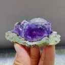 Natural Purple Cubic Fluorite comes from Yaogangxian,Hunan 75*45*30MM - image 2