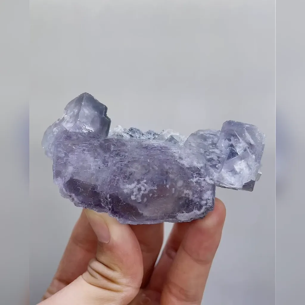 Natural Purple Cubic Fluorite comes from Yaogangxian,Hunan 85*35*35MM - image 6