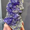 Natural Purple Cubic Fluorite comes from Yaogangxian,Hunan 95*45*30MM - image 2