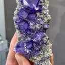 Natural Purple Cubic Fluorite comes from Yaogangxian,Hunan 95*45*30MM - image 1