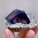 Natural Purple Cubic Fluorite comes from Yindu, Inner Mongolia 40*45*25MM - image 4