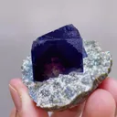 Natural Purple Cubic Fluorite comes from Yindu, Inner Mongolia 40*45*25MM - image 5