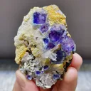 Natural Purple Cubic Fluorite comes from Yindu,Inner Mongolia 65*45*25MM - image 1