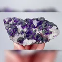 Natural Purple Cubic Fluorite & Epidote and Calcite, Mineral Specimen: Fujian,China (115*55*20MM) - image 2