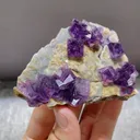 Natural Purple Cubic Fluorite from Anhui 95*60*20MM - image 1