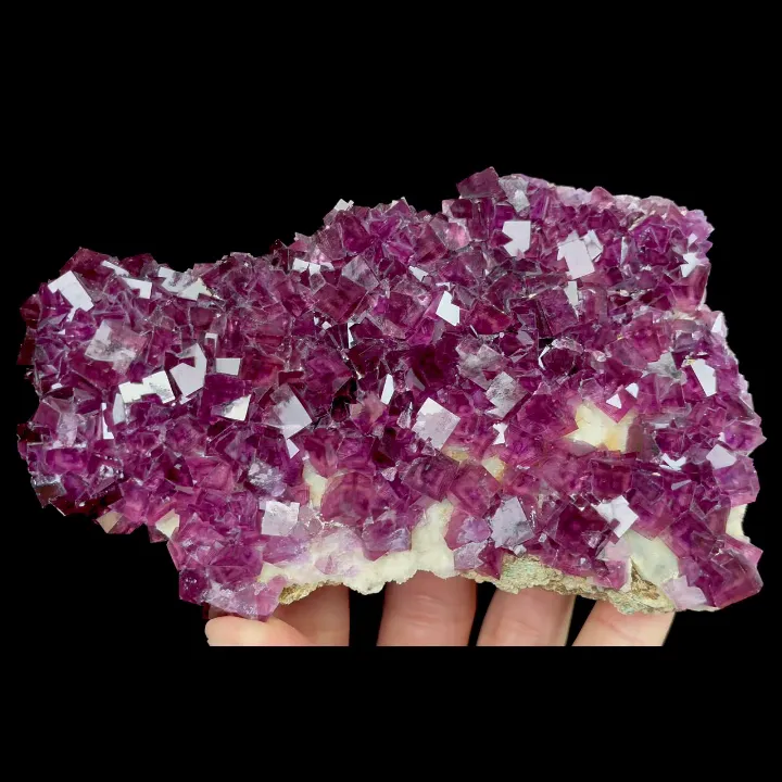 Natural Purple Cubic Fluorite, Mineral Specimen: Anhui,China (125*75*30MM) - image 2